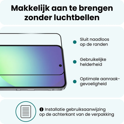 Forterra Samsung A56 Screenprotector Gehard Glas - Full Screen