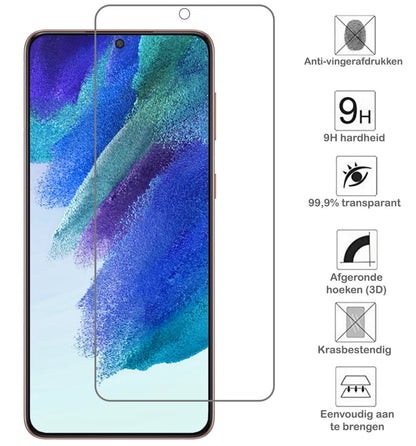 Forterra Samsung S21 FE Screenprotector Gehard Glas - Anti-kras