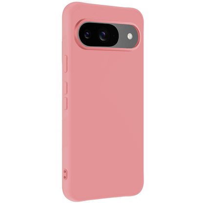 Forterra Google Pixel 9 Hoesje Siliconen Backcover Lichtgewicht - Lichtroze