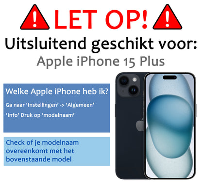 Forterra iPhone 15 Plus Screenprotector Gehard Glas - Anti-kras