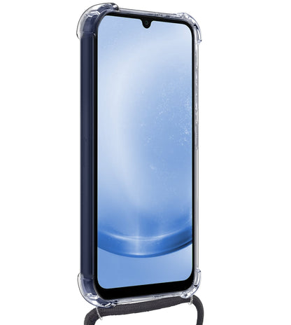 Forterra Samsung A25 Hoesje met Koord Backcover Shockproof - Transparant