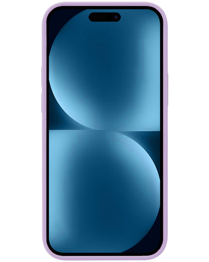 Forterra iPhone 15 Plus Hoesje Siliconen Backcover Lichtgewicht - Lila