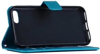Forterra iPhone 8 Hoesje Bookcase Cover met Kaarthouder - Turquoise