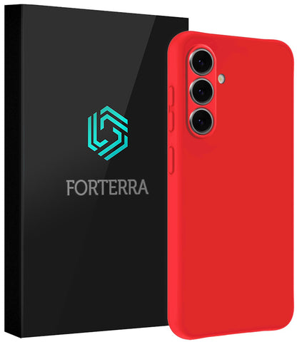Forterra Samsung A57 Hoesje Siliconen Backcover Lichtgewicht - Rood