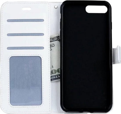 Forterra iPhone 7/8/SE 2020 Hoesje Bookcase Cover met Kaarthouder - Wit