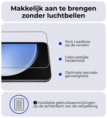 Forterra Samsung S23 FE Screenprotector Gehard Glas - Anti-kras