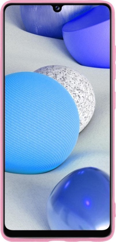 Forterra Samsung A42 Hoesje Siliconen Backcover Lichtgewicht - Lichtroze