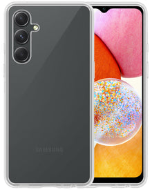 Forterra Samsung A14 Hoesje Siliconen Backcover Lichtgewicht - Transparant
