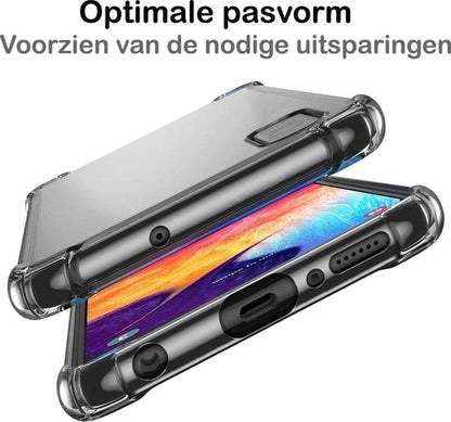 Forterra Samsung A20e Hoesje Shockproof Backcover Siliconen - Transparant
