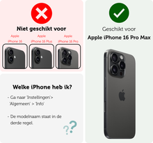 Forterra iPhone 16 Pro Max Screenprotector Gehard Glas met Installatieframe