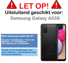 Forterra Samsung A03s Hoesje Bookcase Cover met Kaarthouder - Wit