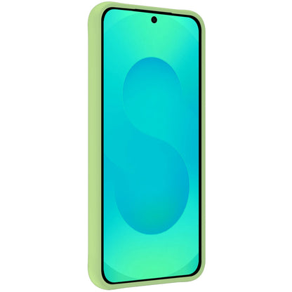 Forterra Samsung S25 Hoesje Siliconen Backcover Lichtgewicht - Groen