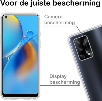 Forterra OPPO A74 4G Hoesje Siliconen Backcover Lichtgewicht - Transparant