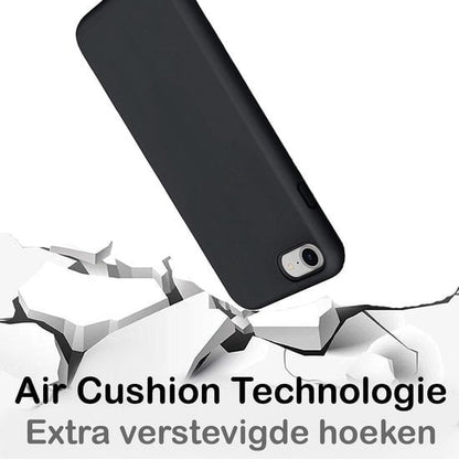 Forterra iPhone 6/6s Hoesje Siliconen Backcover Lichtgewicht - Zwart