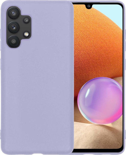 Forterra Samsung A32 5G Hoesje Siliconen Backcover Lichtgewicht - Lila