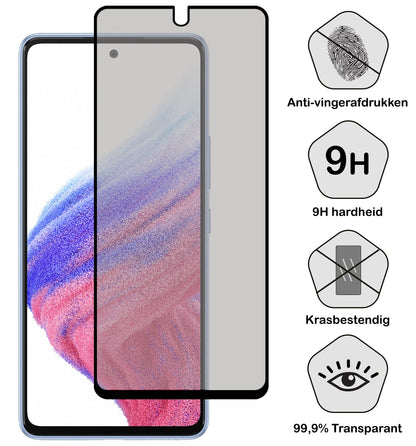 Forterra Samsung A53 Screenprotector Gehard Glas - Privacy