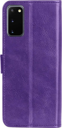 Forterra Samsung S20 Hoesje Bookcase Cover met Kaarthouder - Paars