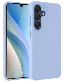 Forterra Samsung A15 Hoesje Siliconen Backcover Lichtgewicht - Lichtblauw