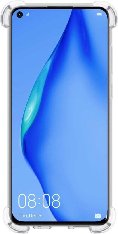 Forterra Huawei P40 Lite Hoesje Shockproof Backcover Siliconen - Transparant