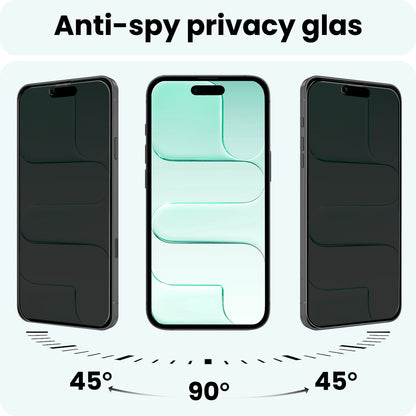 Forterra iPhone Air Screenprotector Gehard Glas - Privacy