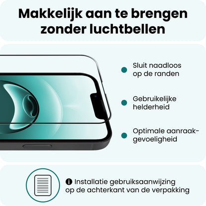 Forterra iPhone 16e Screenprotector Gehard Glas - Full Screen