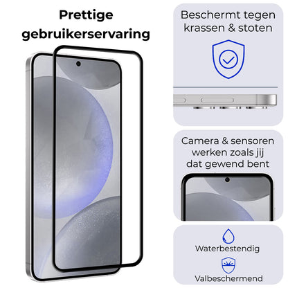 Forterra Samsung S24 Plus Screenprotector Gehard Glas - Full Screen