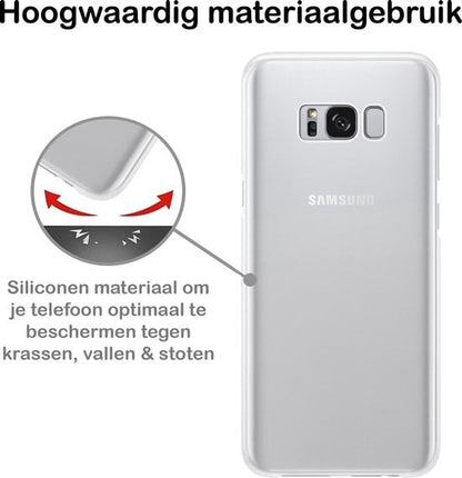Forterra Samsung S8 Hoesje Siliconen Backcover Lichtgewicht - Transparant