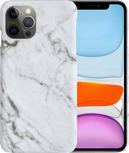 Forterra iPhone 11 Pro Max Hoesje Marmer Hard Case Cover - Wit
