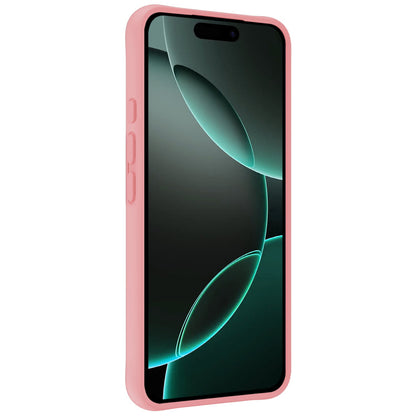Forterra iPhone 16 Pro Max Hoesje Siliconen Backcover Lichtgewicht - Lichtroze