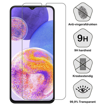 Forterra Samsung A23 Screenprotector Gehard Glas - Anti-kras