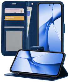 Forterra OnePlus Nord CE 4 Hoesje Bookcase Cover met Kaarthouder - Donkerblauw