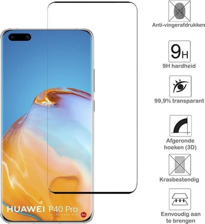 Forterra Huawei P40 Pro Screenprotector Gehard Glas - Full Screen
