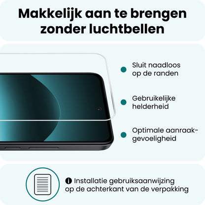Forterra Xiaomi Redmi Note 14 5G Screenprotector Gehard Glas - Anti-kras