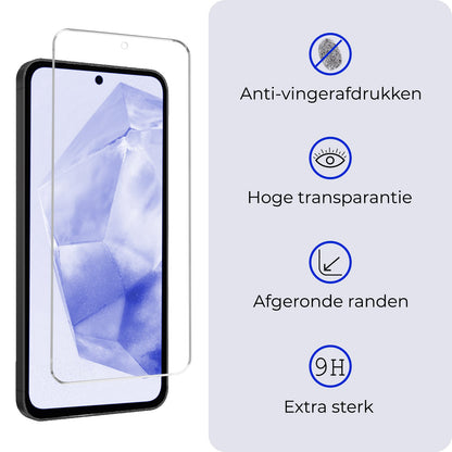 Forterra Samsung A35 Screenprotector Gehard Glas - Anti-kras