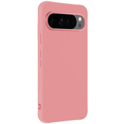 Forterra Google Pixel 10 Pro Hoesje Siliconen Backcover Lichtgewicht - Lichtroze