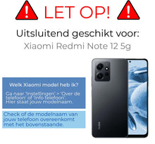 Forterra Xiaomi Redmi Note 12 5G Hoesje Siliconen Backcover Lichtgewicht - Zwart