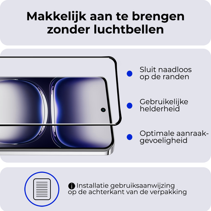 Forterra OPPO Reno 12 Screenprotector Gehard Glas - Full Screen