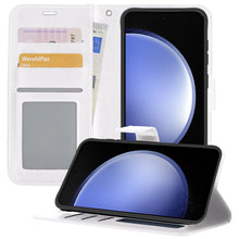 Forterra Samsung S23 FE Hoesje Bookcase Cover met Kaarthouder - Wit