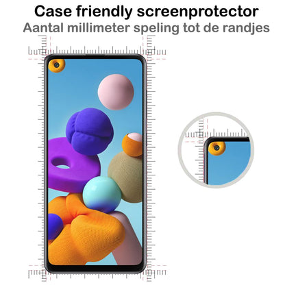 Forterra Samsung A21s Screenprotector Gehard Glas - Full Screen
