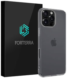 Forterra iPhone 16 Pro Hoesje Siliconen Backcover Lichtgewicht - Transparant