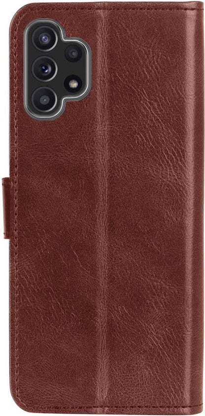 Forterra Samsung A32 5G Hoesje Bookcase Cover met Kaarthouder - Bruin