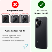 Forterra Huawei Pura 70 Screenprotector Gehard Glas - Anti-kras