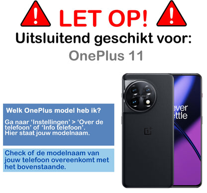 Forterra OnePlus 11 Hoesje Siliconen Backcover Lichtgewicht - Transparant