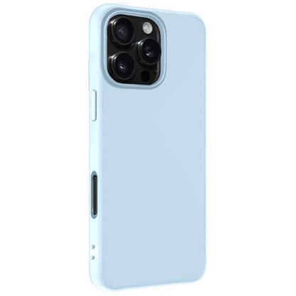 Forterra iPhone 16 Pro Max Hoesje Siliconen Backcover Lichtgewicht - Lichtblauw