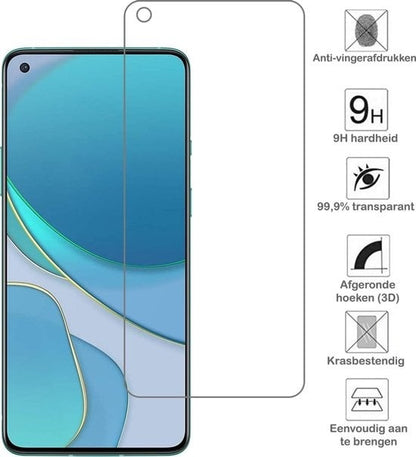Forterra OnePlus 8T Screenprotector Gehard Glas - Anti-kras