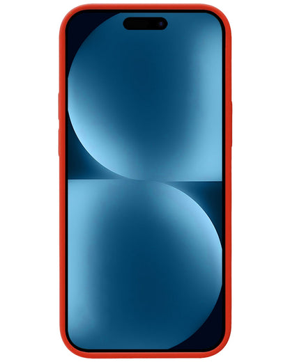Forterra iPhone 15 Pro Max Hoesje Siliconen Backcover Lichtgewicht - Rood