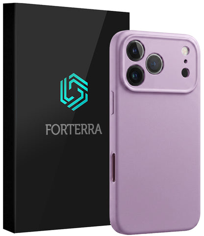 Forterra iPhone 18 Pro Max Hoesje Siliconen Backcover Lichtgewicht - Lila