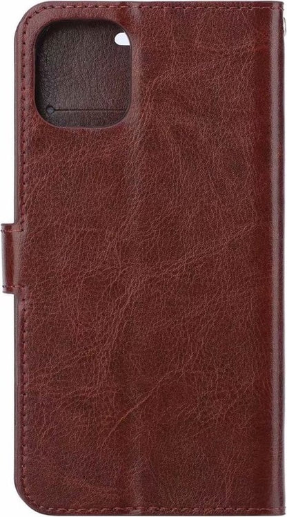 Forterra iPhone 11 Hoesje Bookcase Cover met Kaarthouder - Bruin