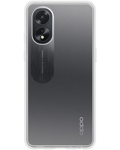 Forterra OPPO A18 Hoesje Siliconen Backcover Lichtgewicht - Transparant