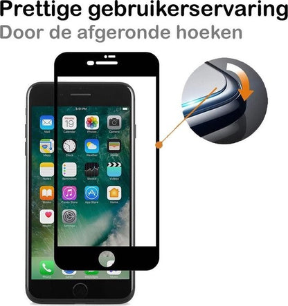 Forterra iPhone 7/8 Screenprotector Gehard Glas - Full Screen